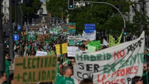 Las seis reivindicaciones de la Marea Verde en Madrid