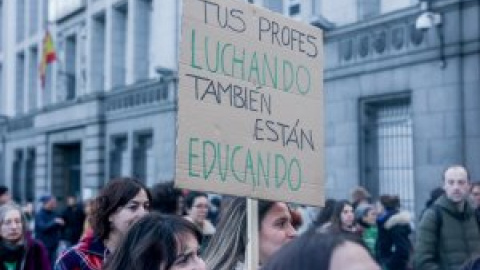 La Marea Verde moviliza al 65% del profesorado en la huelga por la educación pública en Madrid