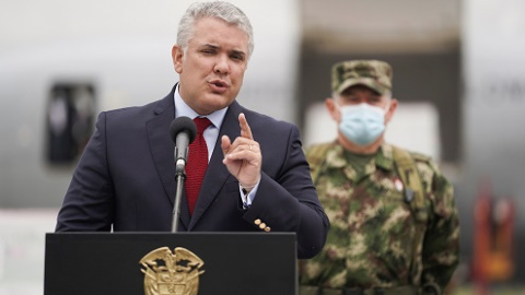 Fotografía de archivo del presidente de Colombia, Iván Duque.