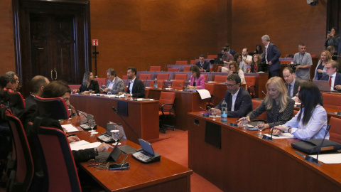 Sessió de la Comissió d'Afers Institucionals al Parlament