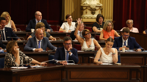 Bancada del PP en el Parlament balear