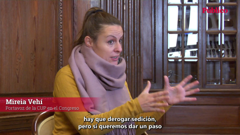 Mireia Vehí: "Si Unidas Podemos y ERC apoyan la reforma del delito de sedición tal como está, se habrán comido un sapo"