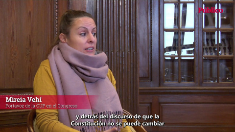 Mireia Vehí: "No es verdad eso de que la Constitución no se pueda cambiar; depende de los intereses que haya en el Gobierno y en el Congreso"