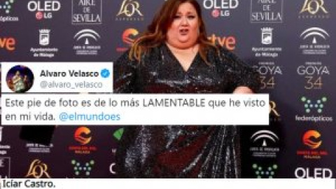 Gordofobia: la "vergüenza ajena" por el pie de foto sobre el vestido y la talla de una actriz en los Goya