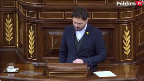 El contundente discurso de Rufián en el Congreso: "Solo importa cómo se gana al virus"