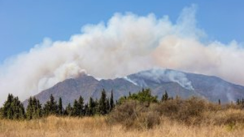 Dos bomberos resultan heridos en las tareas de extinción del incendio de Sierra Bermeja, que ya ha arrasado 7.400 hectáreas