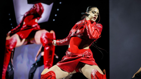 23/07/2022 - Rosalía, en una de les seves actuacions al Palau Sant Jordi.