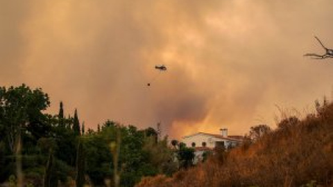 El incendio de Sierra Bermeja en el que ha muerto un bombero arrasa ya 3.600 hectáreas