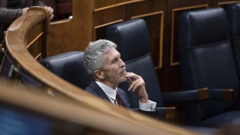 El ministro del Interior, Fernando Grande-Marlaska, durante un pleno del Congreso, a 22 de noviembre de 2022.