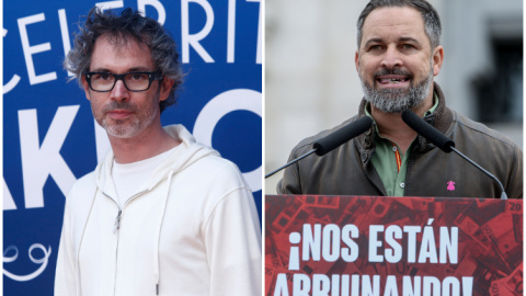 El músico James Rhodes y el líder de Vox Santiago Abascal.- EP