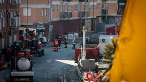 Una explosión durante las demoliciones reaviva los temores de los afectados por la línea 7B del metro de Madrid