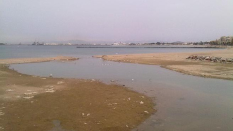 Desembocadura del Rio de Oro en Melilla.