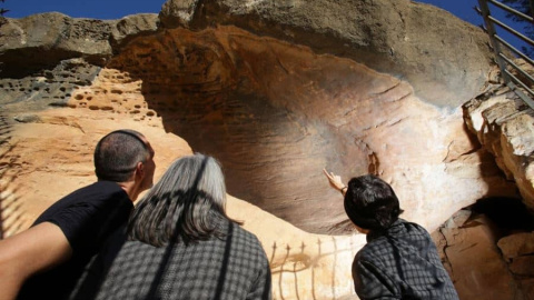 Les restes rupestres de la Roca dels Moros de Cogul