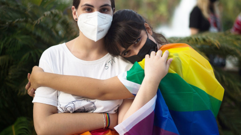 Manifestación contra la homofobia