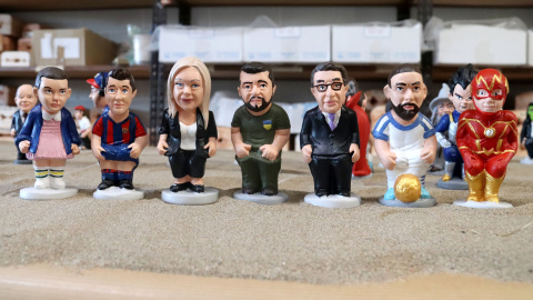 Diverses de les novetats de caganer que presenta l'empresa empordanesa.