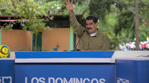 El presidente de Venezuela, Nicolás Maduro, durante si programa dominical en la televisión pública.-REUTERS