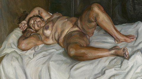 'Naked Solicitor' (2003), por Lucian Freud.