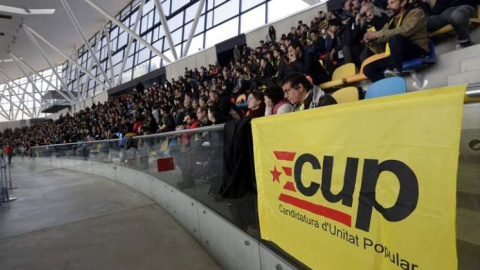 Imagen de una asamblea de la CUP-. EFE/ARCHIVO