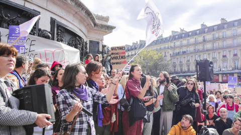 14/09/2024 Manifestación celebrada en París en apoyo a Gisèle Pelicot, a 14 de septiembre de 2024.