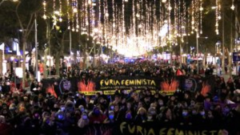 La manifestació del 25-N clama contra les violències masclistes al centre de Barcelona