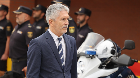 El ministro del Interior, Fernando Grande-Marlaska, durante un evento policial, a 20 de septiembre de 2024, en Valladolid.