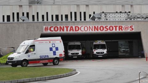 Vista este lunes de la zona de Urgencias del Hospital Universitario Central de Asturias (HUCA).