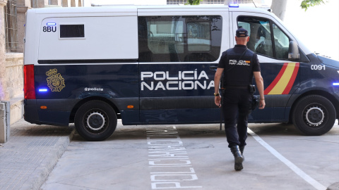 Imagen de archivo de un camión de la Policía Nacional.