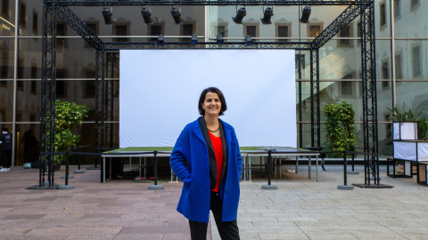 Judit Carrera, al pati del CCCB.