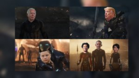 Trump como Thanos y Biden como el Capitán América: el vídeo viral sobre el escrutinio de EEUU que arrasa en redes