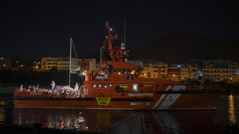 Un total de 444 migrantes llegaron este sábado a Canarias a bordo de siete embarcaciones irregulares