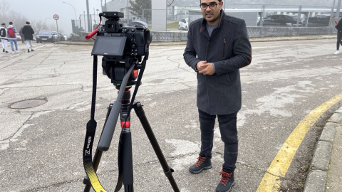 El periodista palestino Muath Hamed.