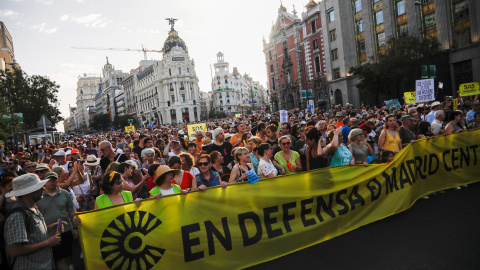 Manifestación en defensa de Madrid Central./EFE