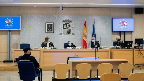 Vista del tribunal que juzga estos días a los tres acusados por los atentados del 17 de agosto de 2017 en Barcelona y Cambrils (Tarragona).