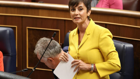 25/09/2024 La ministra de Vivienda, Isabel Rodríguez, en una sesión en el Congreso de los Diputados este mes de septiembre.