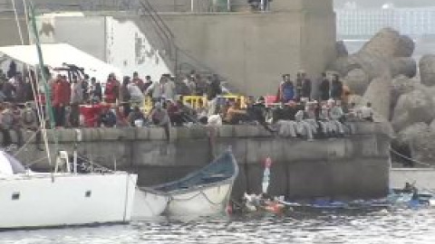 Defensa levanta un campamento militar para acoger a los migrantes que llegan a Canarias