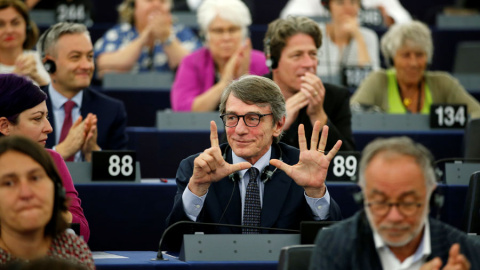 David Sassoli, nuevo presidente del Parlamento Europeo, este miércoles. REUTERS/Vincent Kessler