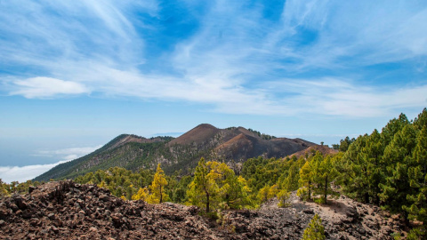 Imagen de archivo de la Cumbre Vieja, en La Palma, lugar donde se están produciendo algunos de los temblores del enjambre sísmico.