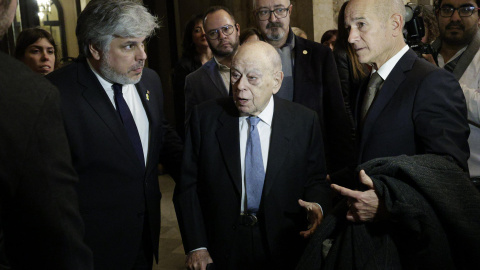 Jordi Pujol en el seu retorn al Parlament.