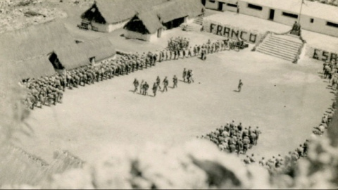 Inauguración del campo de concentración de Son Morey (Artà), en 1941.