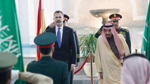 Felipe VI y Salmán bin Abdulaziz