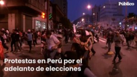 Al menos dos fallecidos durante las protestas en Perú