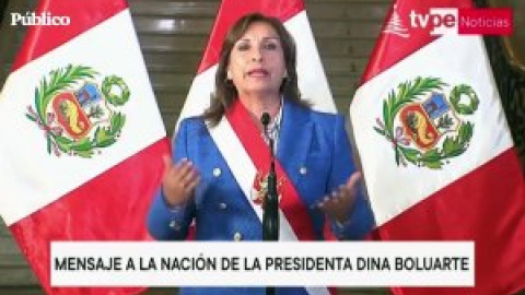 Boluarte propondrá al Congreso adelantar elecciones generales a abril de 2024