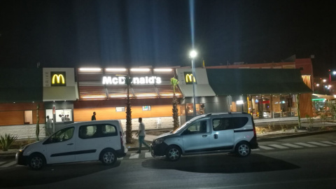 La franquicia de McDonald's abierta en El Aaiún, Sháhara occidental.