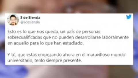 "Lo han conseguido: abandono, tiro la toalla": el desesperanzador hilo de un joven que se ha quedado sin poder investigar en España