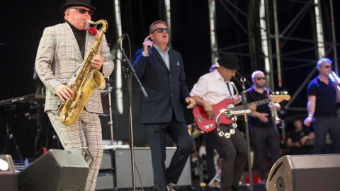 La banda británica Madness durante un concierto en el FIB.- EFE