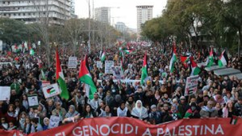 Barcelona se suma a la protesta contra el "genocidi" a Palestina amb una marxa multitudinària