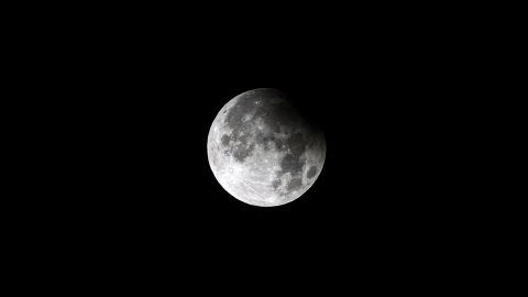 Foto de luna con eclipse.