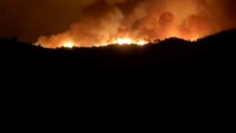 Más de 500 vecinos desalojados en Sierra Bermeja por un incendio