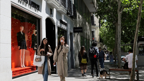 Vista de la zona comercial del barrio de Salamanca, en Madrid. REUTERS/Violeta Santos Moura