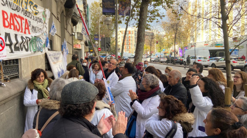 El comité de huelga, encerrado en la Consejería de Sanidad de la Comunidad de Madrid: " La población necesita poner fin a esta situación"